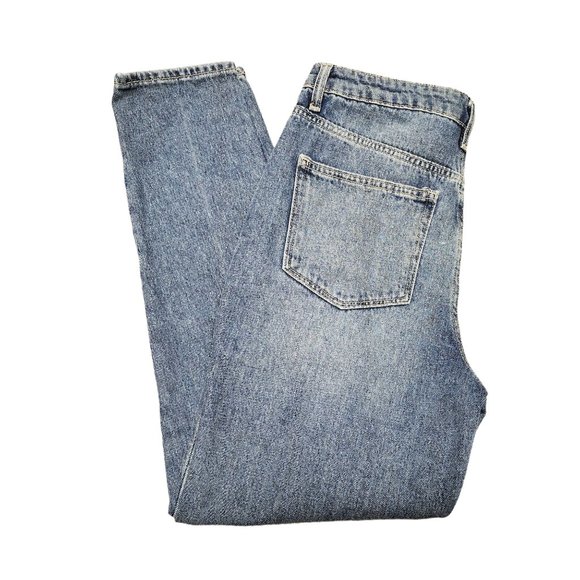 New York Patchwork Jeans - Size 6 - High Rise - Mom Jeans - Distressed - Picture 6 of 10